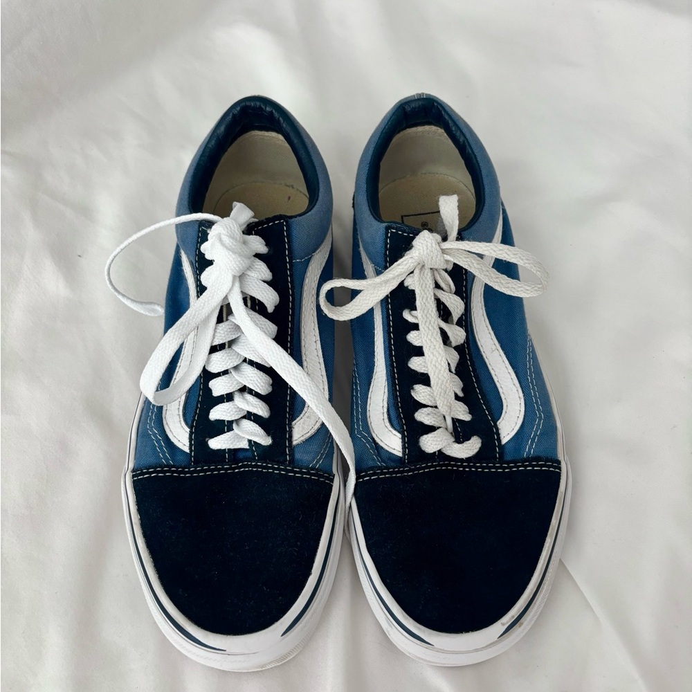 Vans Navy and White Sneakers